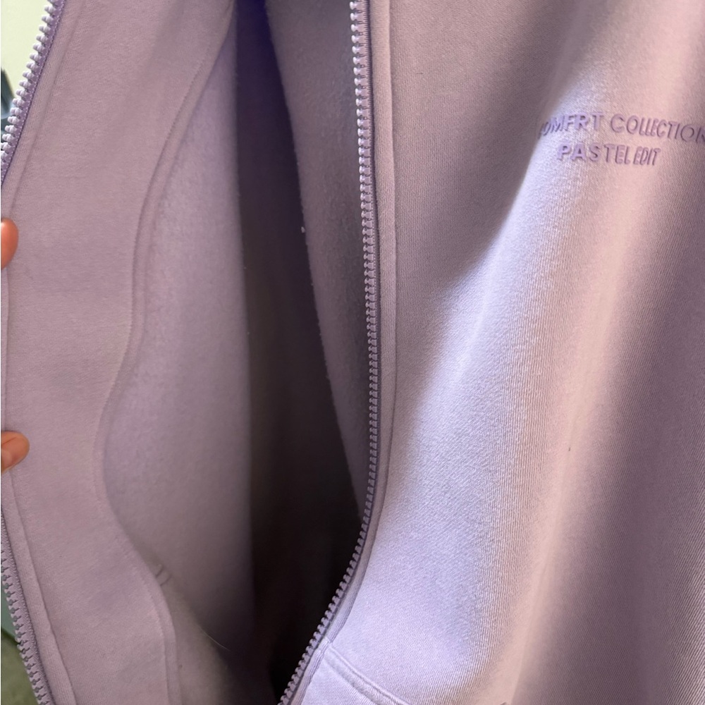 Comfrt Pastel Purple Full Zip Hoodie - Picture 4 of 11